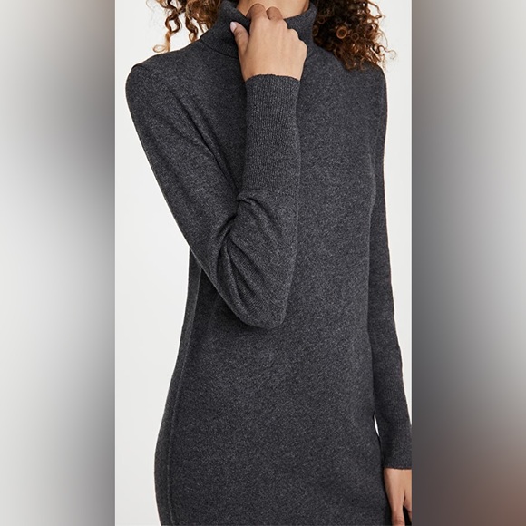 NWOT NILI LOTAN Cassandra Cashmere Dress Charcoal XS - Picture 8 of 12